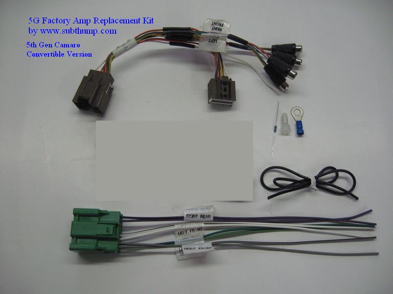 Subthump Exclusive 20112015 Camaro Convertible Factory Amp Replacement Kit