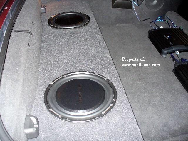 C6 Corvette Convertible Dual 10 Upfire Sub Enclosure