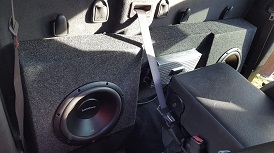 02-15 Dodge Ram Regular Cab Dual Sub Box with Amp Space