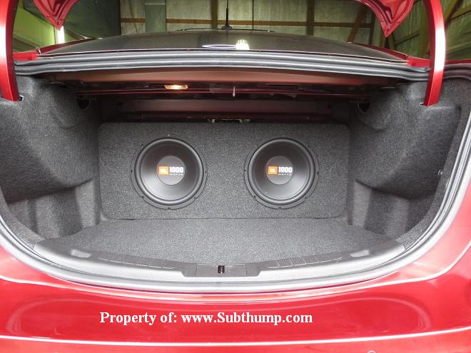 2013-2020 Ford Fusion Dual 10/12 Subwoofer box