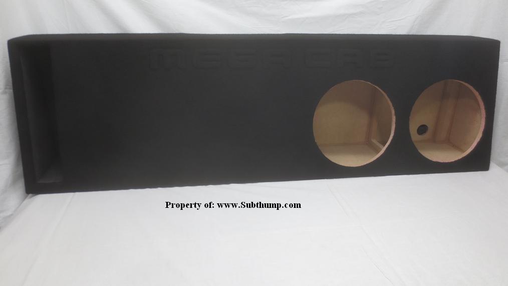 2006-2012 Dodge Ram Mega Cab Deep Heavy Duty Dual 12 Ported Sub Box