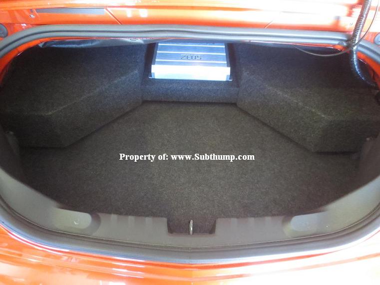 2011-2015 Camaro Convertible Dual Downfire Box with Amp Shelf *New*